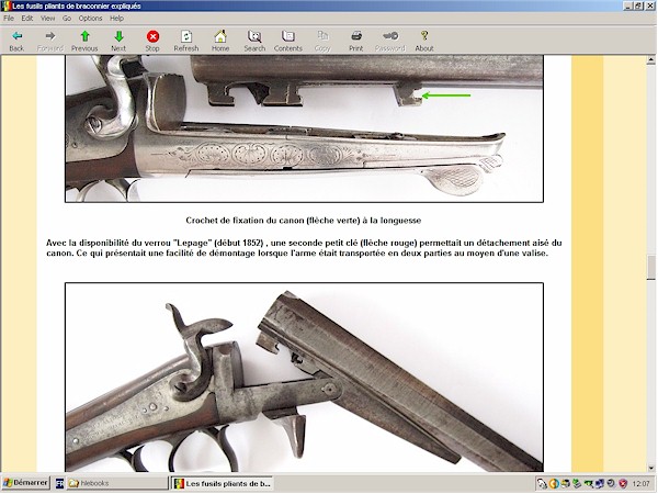 Fusil pliant belge leclercq (braconnier)