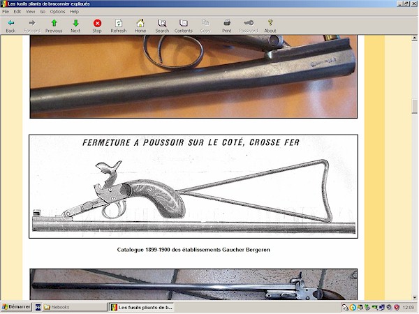 Fusil pliant belge leclercq (braconnier)