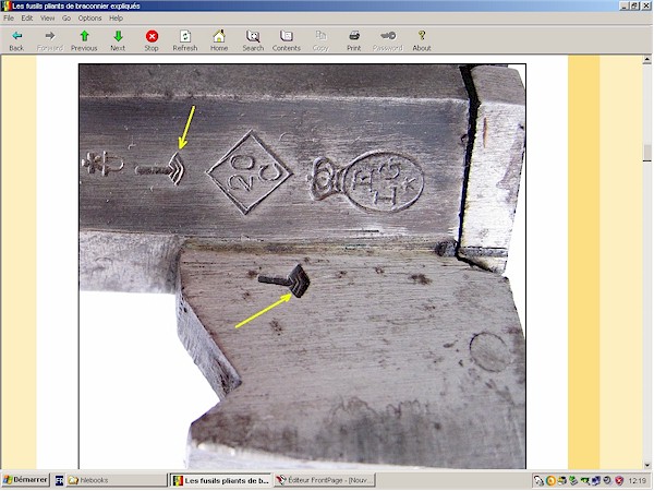 Fusil pliant belge leclercq (braconnier)