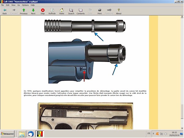 Colt 1903 hammerless expliqu explique