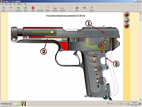 Pistolet CZ-38 expliqu