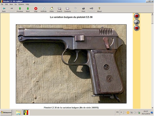 Pistolet CZ-38 expliqu