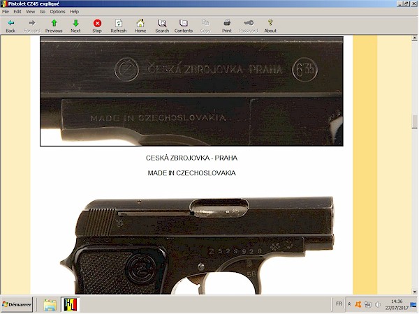 Pistolet CZ-45 expliqué