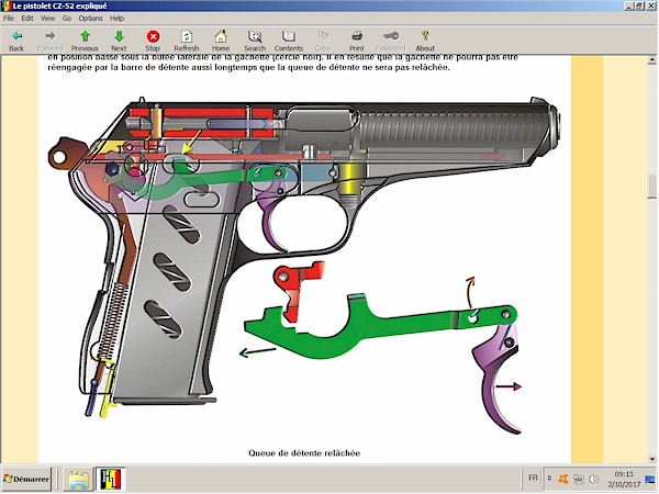 Pistolet CZ-52 expliqu