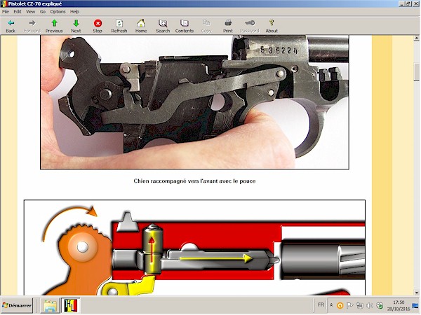 Pistolet CZ-70 (CZ-50) expliqu