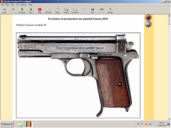 Pistolet Femaru M37 expliqu