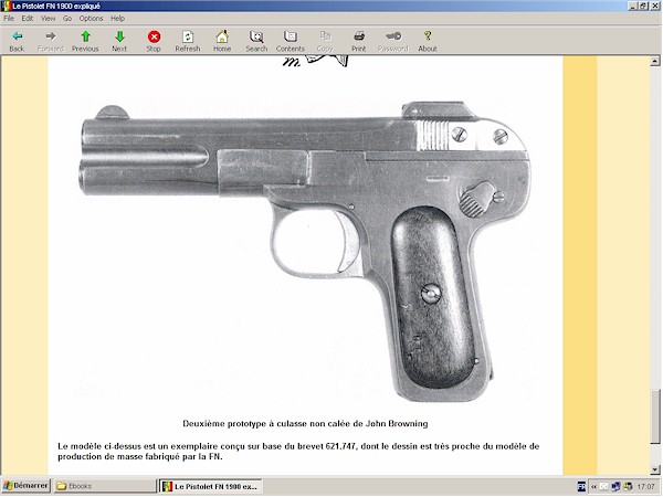 pistolet FN Browning Modèle 1900