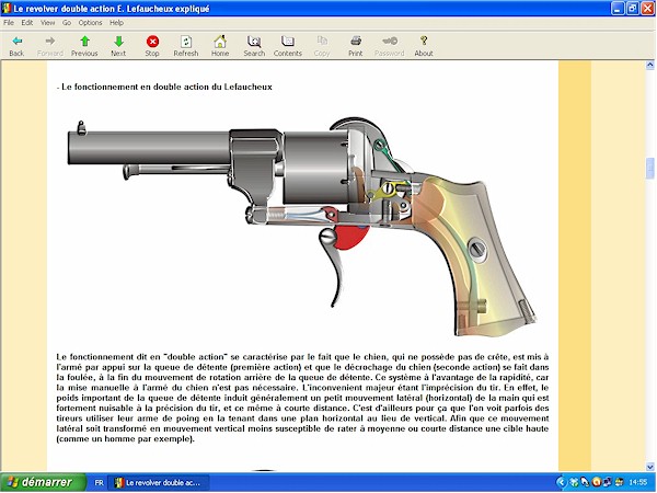 Revolver double action Lefaucheux