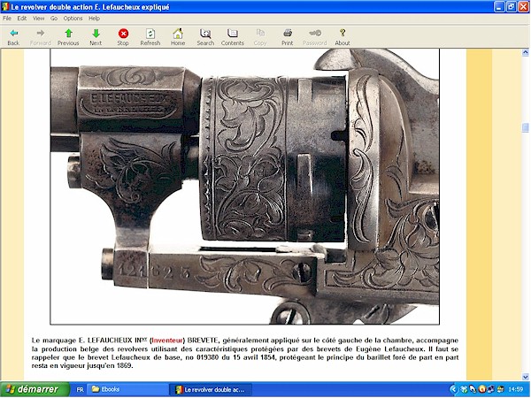 Revolver double action Lefaucheux