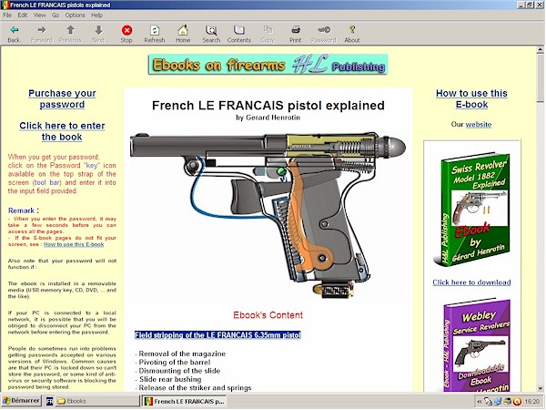 LE FRANCAIS pistol