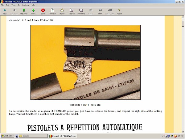 LE FRANCAIS pistol