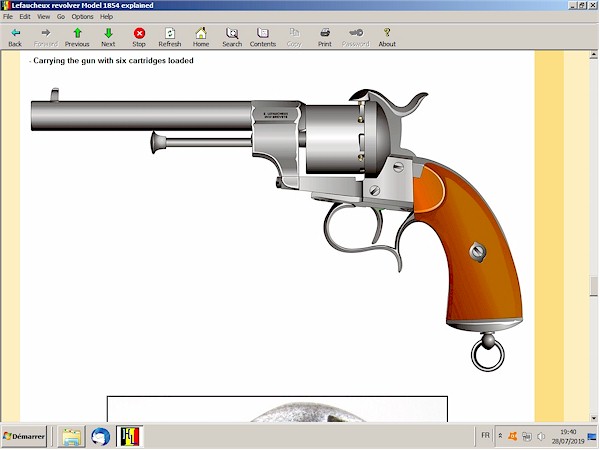 Lefaucheux revolver 1854 explained