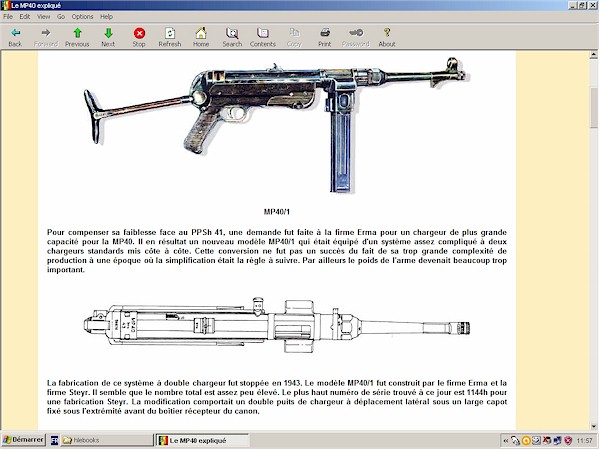 Pistolet mitrailleur MP40 expliqu