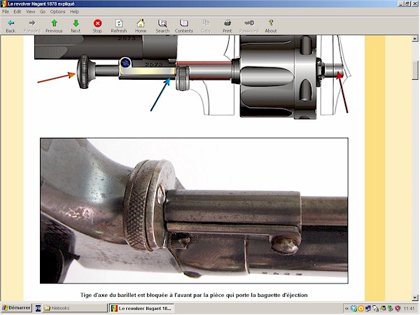 Revolver double action Lefaucheux