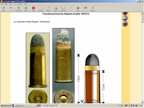 Revolver double action Lefaucheux