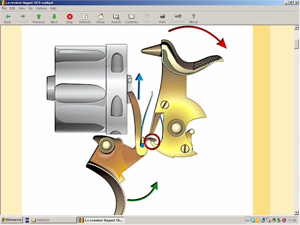 Revolver double action Lefaucheux