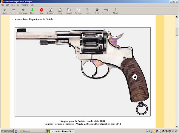 Revolver double action Lefaucheux