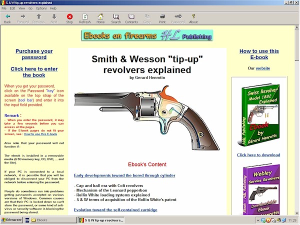 Smith & Wesson tip-up revolvers model 1, 1 1/2 and model  2