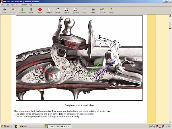 French flintlock pistol