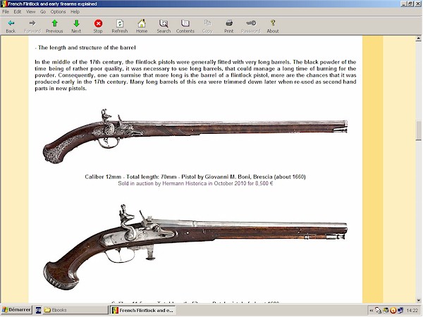 French flintlock pistol