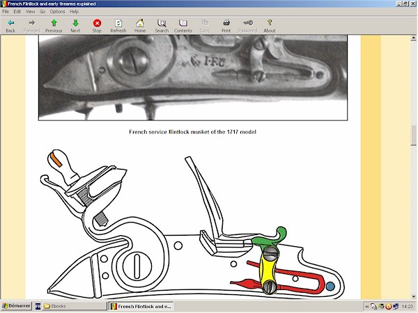 French flintlock pistol