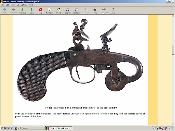 French flintlock pistol