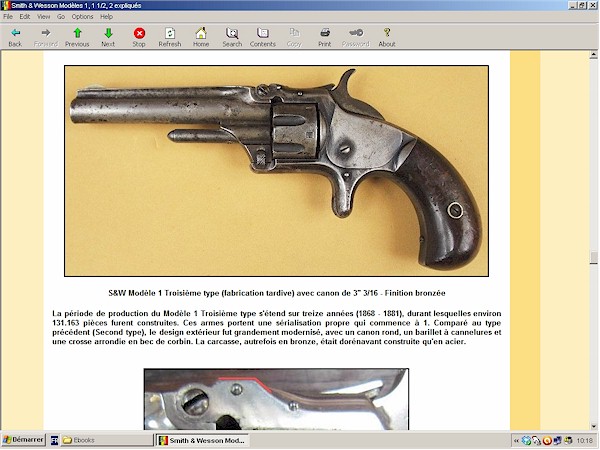 Revolvers Smith et Wesson tip-up