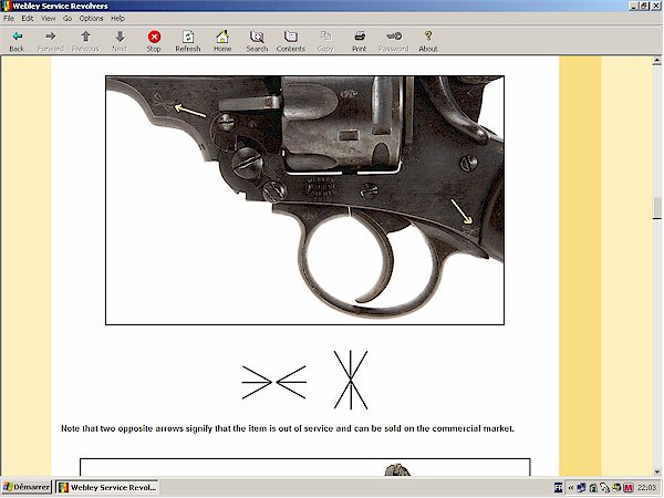 webley revolver markings
