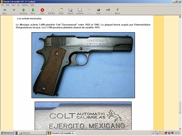 pistolet colt 1911-A1 expliqu