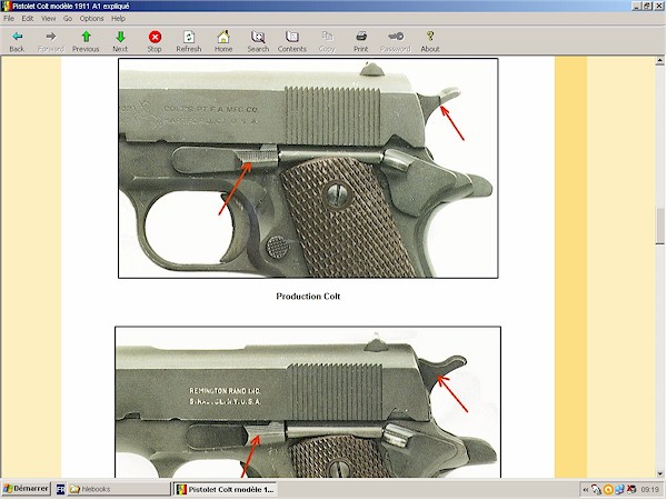 pistolet colt 1911-A1 expliqu