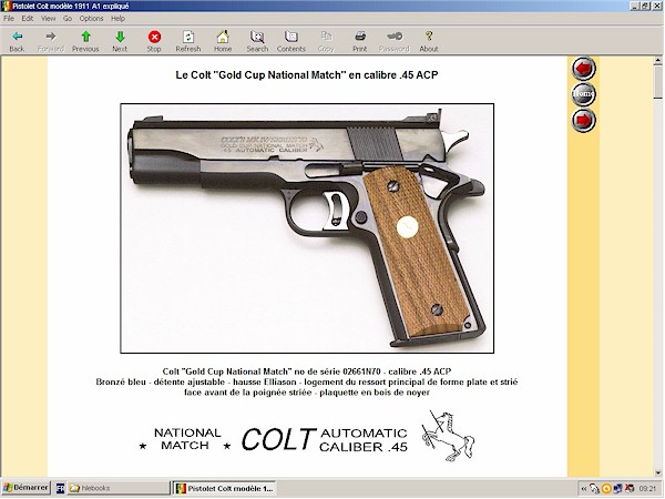 pistolet colt 1911-A1 expliqu