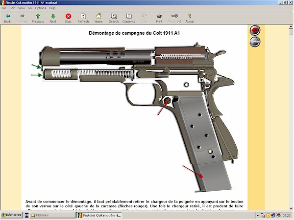pistolet colt 1911-A1 expliqu