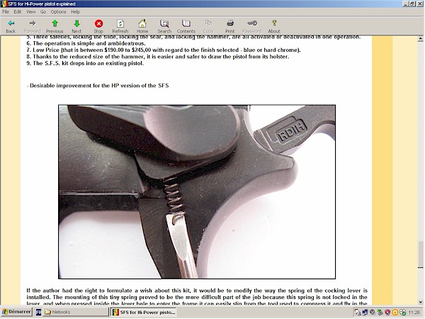 SFS (Safety Fast Shooting) for Hi-Power pistol