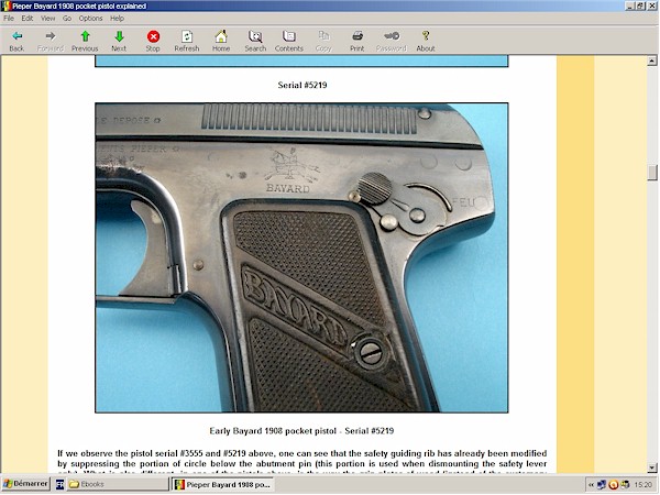 Pieper Bayard model 1908 pistol