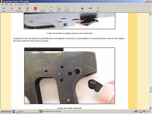 Pieper Bayard model 1908 pistol