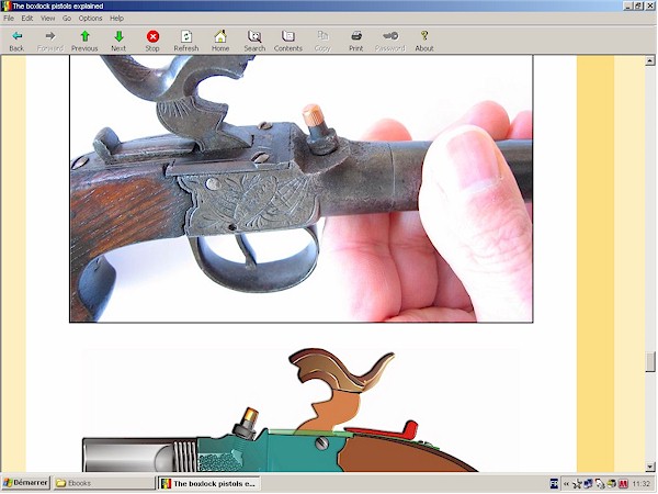 percussion boxlock pistol