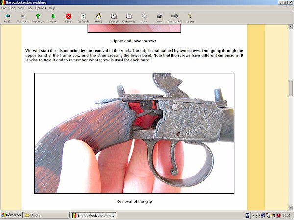 percussion boxlock pistol