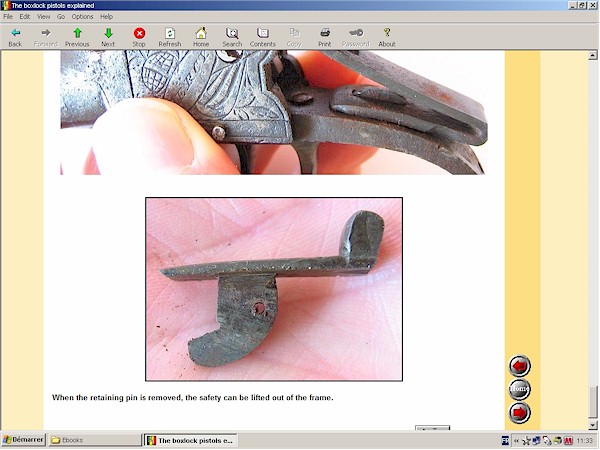 percussion boxlock pistol