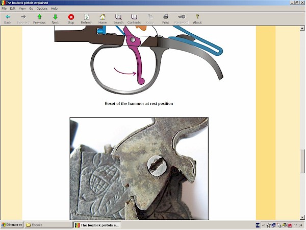 percussion boxlock pistol