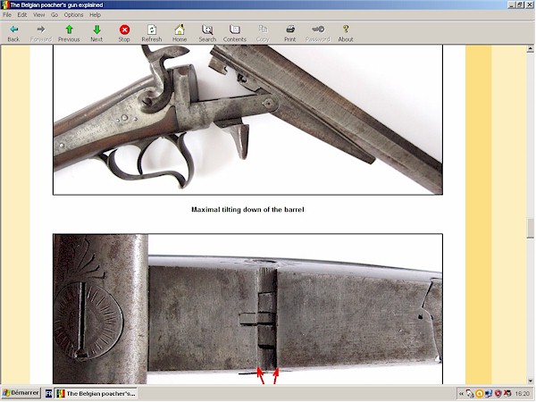 Belgian folding poacher shotgun