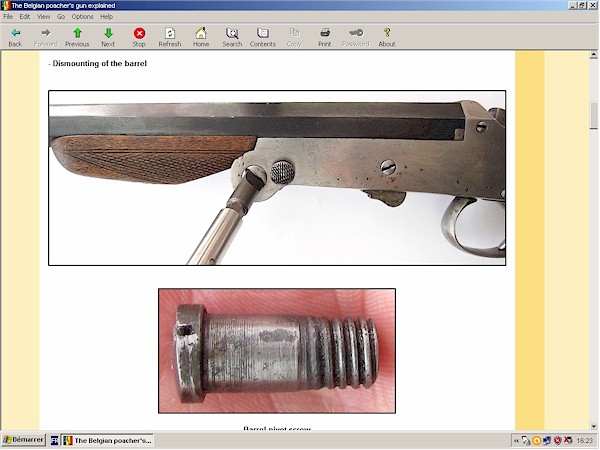 Belgian folding poacher shotgun