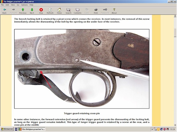 Belgian folding poacher shotgun