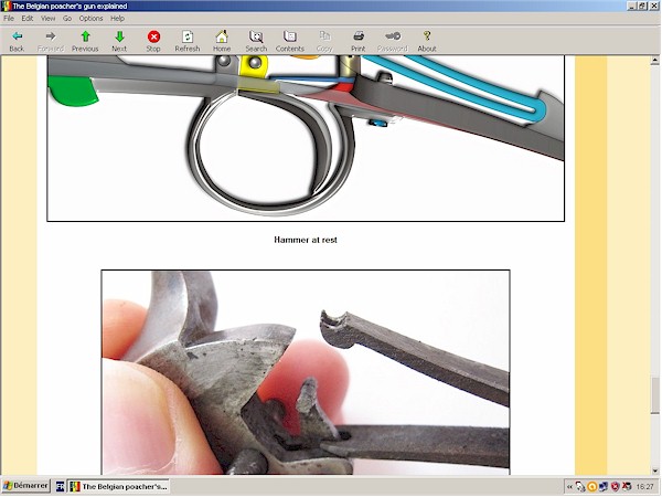 Belgian folding poacher shotgun