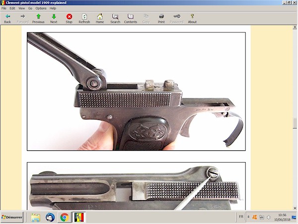Clement 1909  pistol explained
