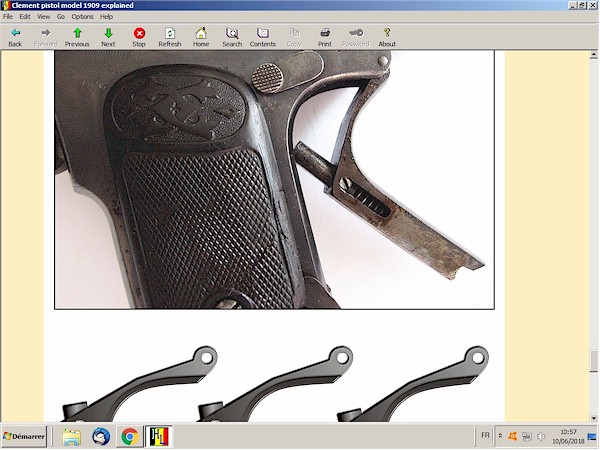 Clement 1909  pistol explained