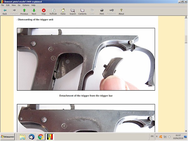 Clement 1909  pistol explained