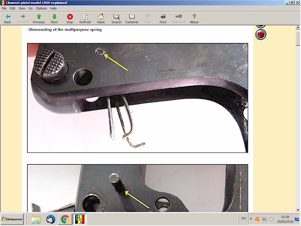 Clement 1909  pistol explained