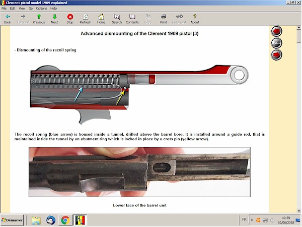 Clement 1909  pistol explained