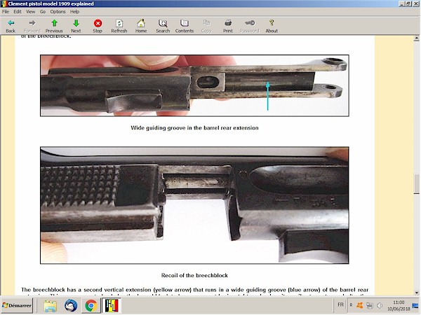 Clement 1909  pistol explained