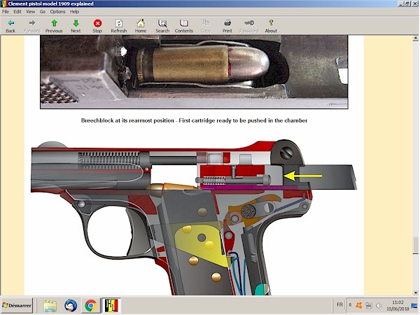 Clement 1909  pistol explained